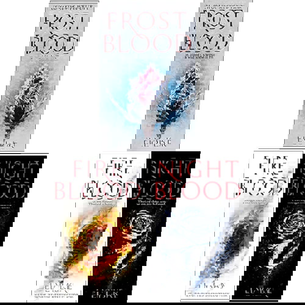 The Frostblood Saga Series 3 Book Set By Elly Blake Frostblood, Fireblood, Nightblood