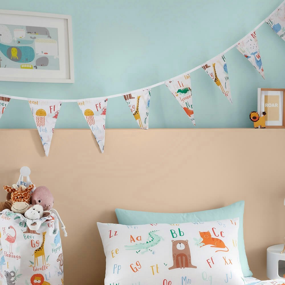 Animal Alphabet Bunting - Happy Linen Company