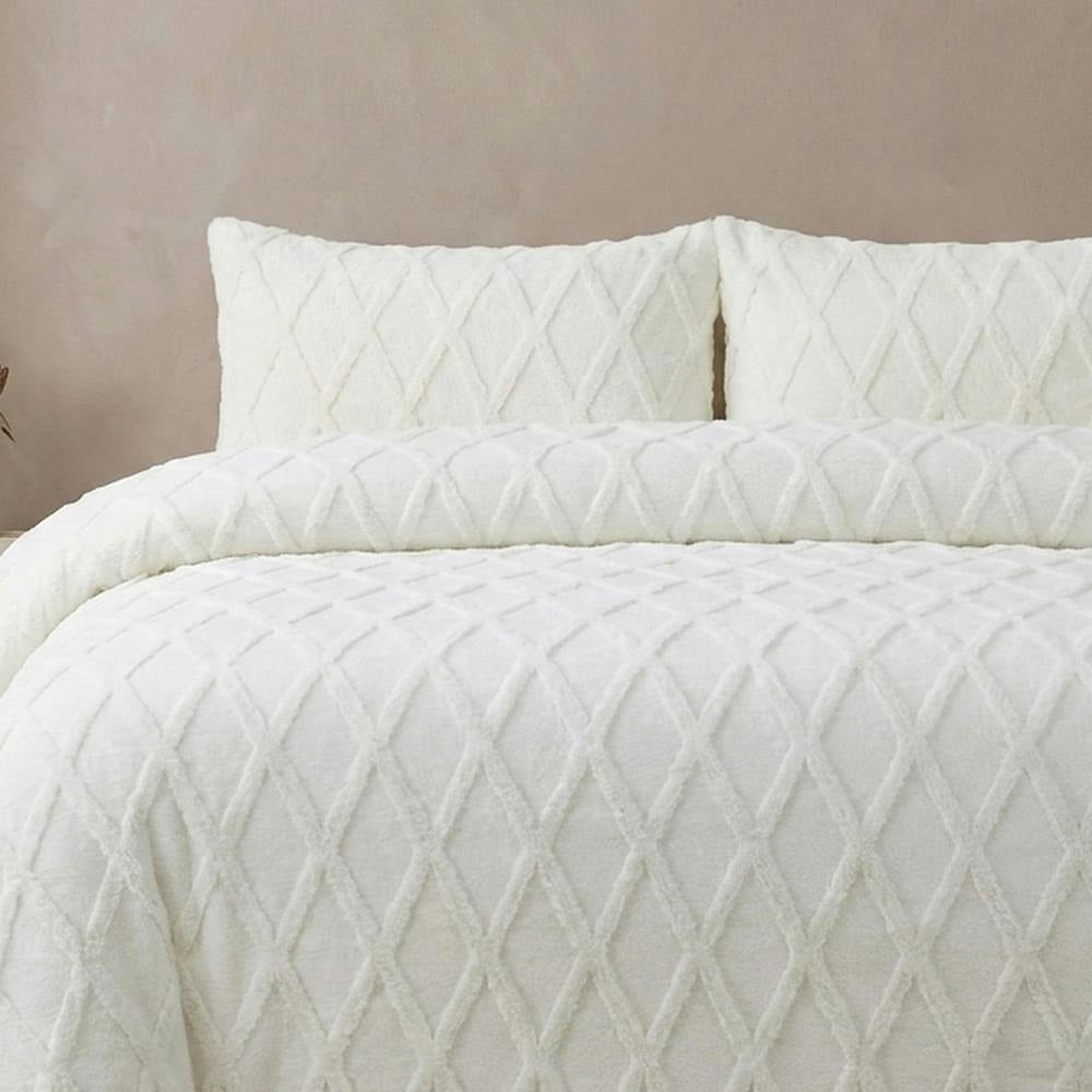 Garden Greatness Double Relaxed Tufted Diamond Duvet Set