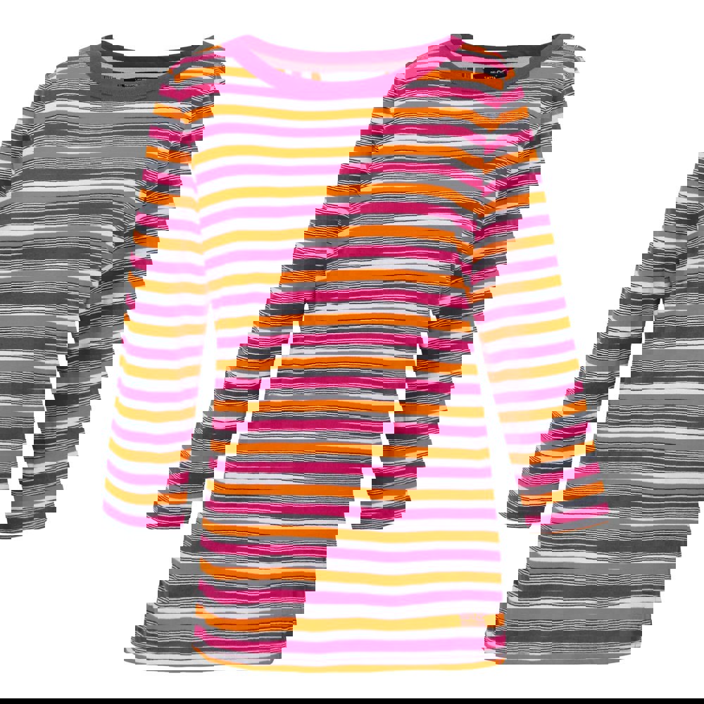 Regatta Women's Baylette II Striped T-Shirt - Pink Fusion