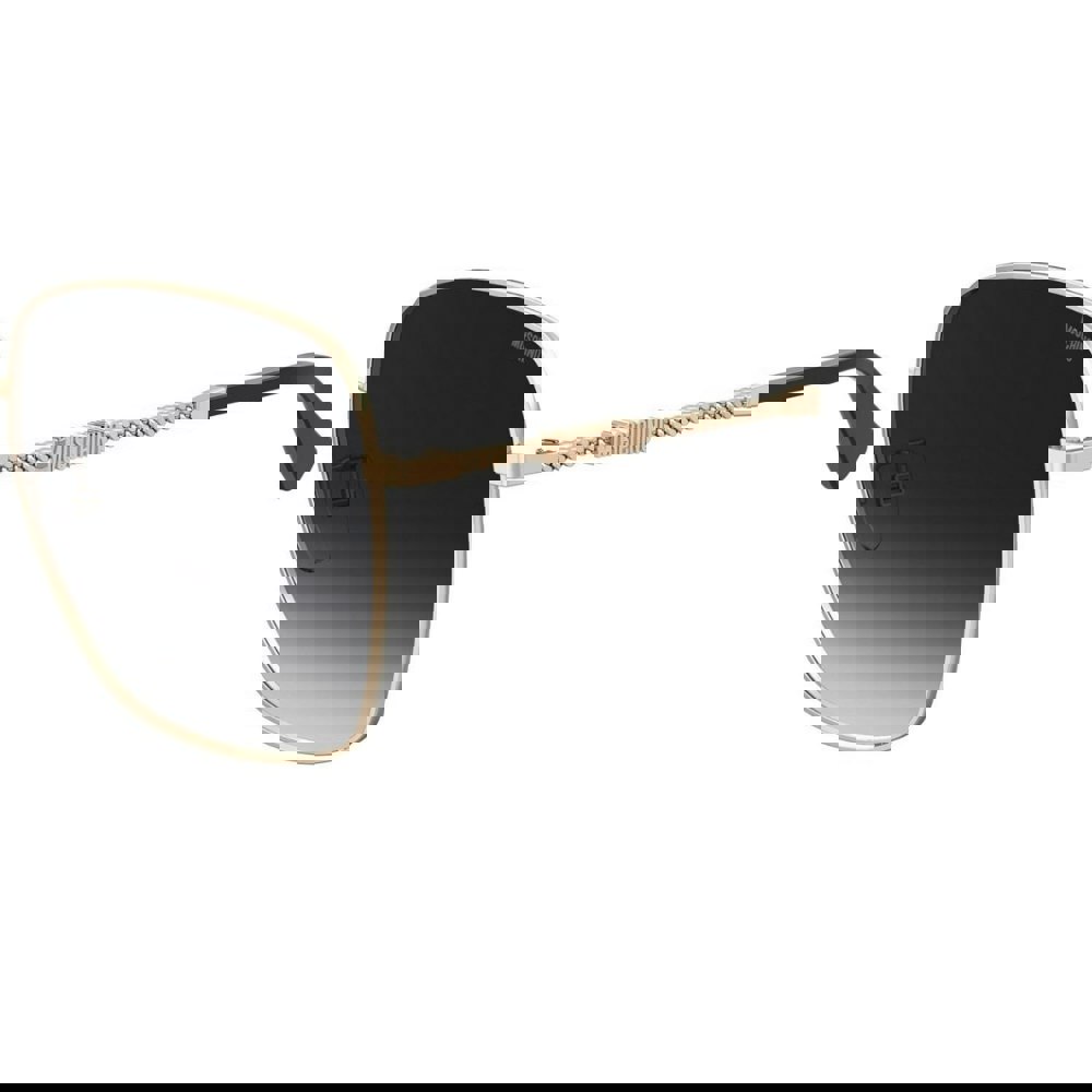 Moschino Branded Arms Gold Sunglasses