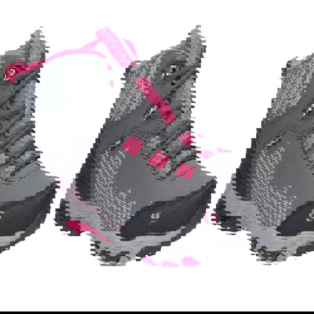 Cotswold Childrens/Kids Ducklington Lace Up Hiking Boots - Grey/Pink