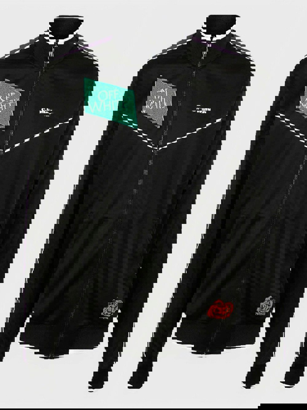 Off - White Multilogo Slim Tracktop 'Black/White' - Supplied FashionOff White