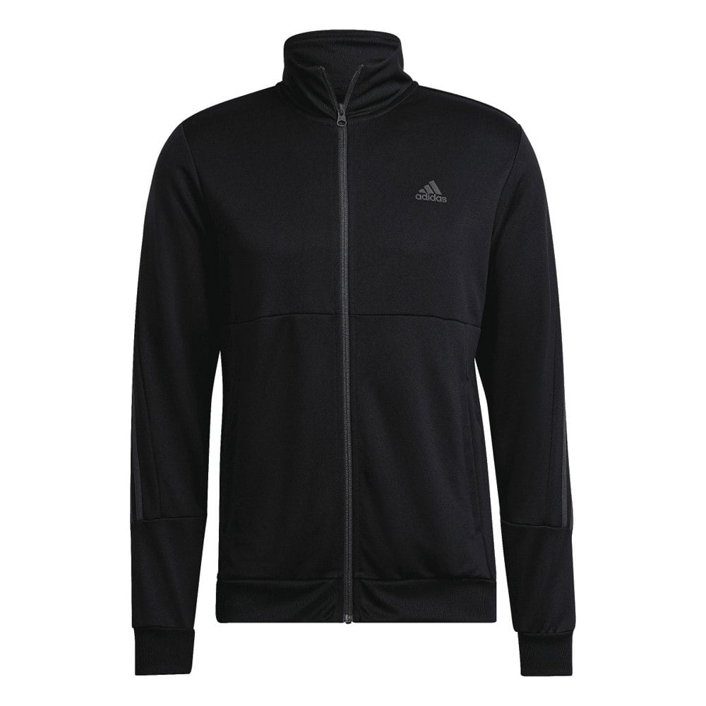 Adidas Mens Zipped Slim Tracksuit - Black