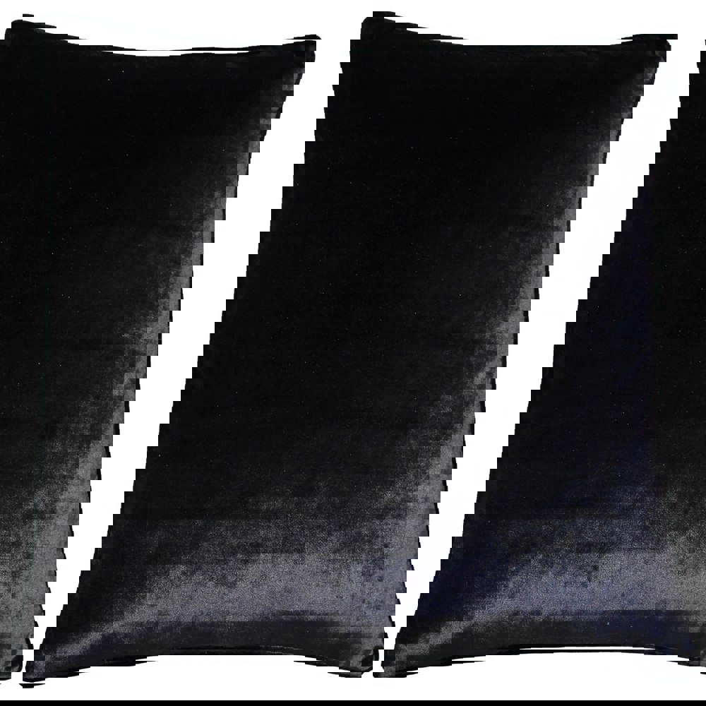 Riva Home Luxe Velvet Cushion Cover - Black