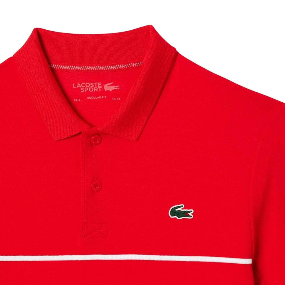 Lacoste Mens Daniil Medvedev Regular Tennis Polo Shirt - Red