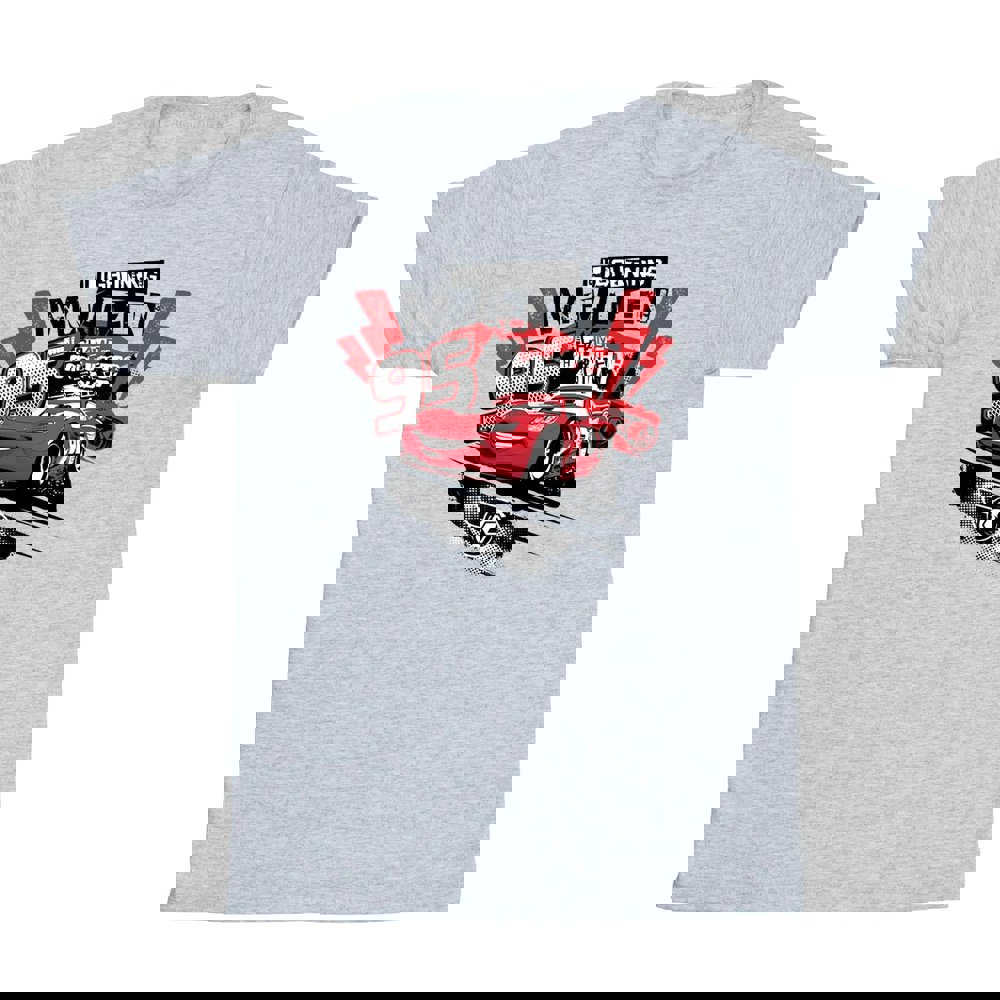 Disney Boys Cars Lightning McQueen Collage T-Shirt - Sports Grey