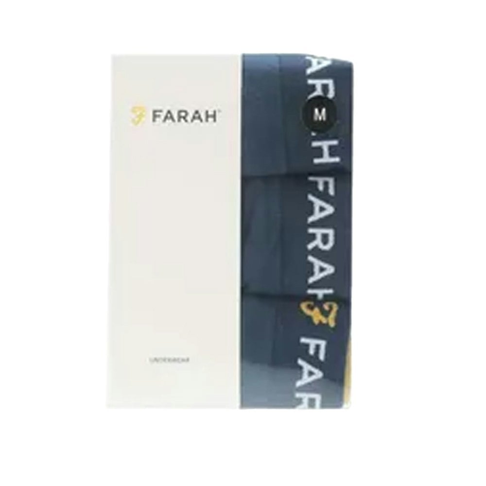 Farah Mens Aveleer Boxer Shorts (Pack of 3) - Navy
