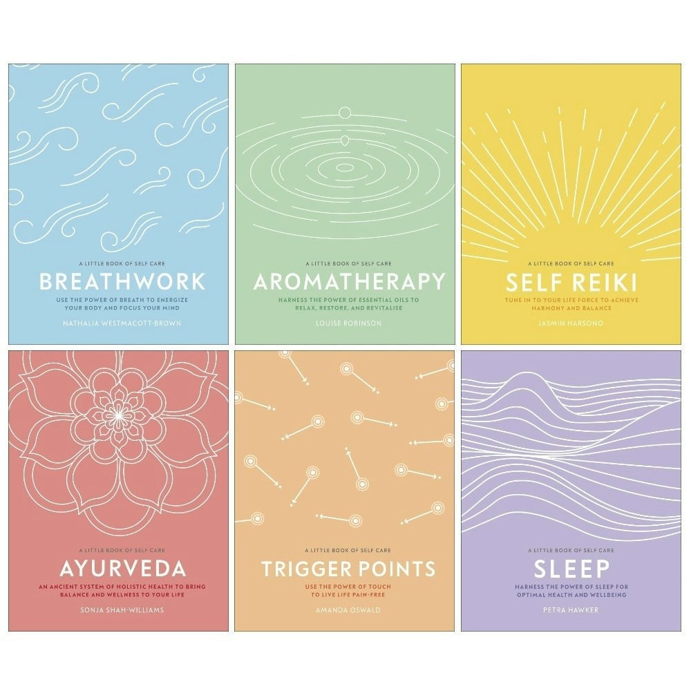 A Little Book of Self Care 6 Book Set - Sleep, Self Reiki, Breathwork, Trigger Points & more