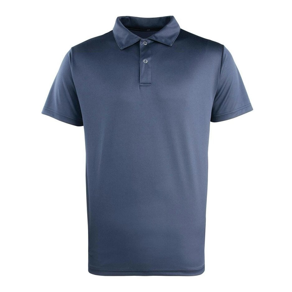 Premier Unisex Adult Coolchecker Pique Polo Shirt - Navy - Navy