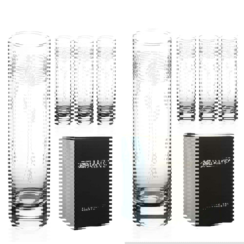 Diamante 'Mackintosh' Crystal Highball Glasses - Set of 4