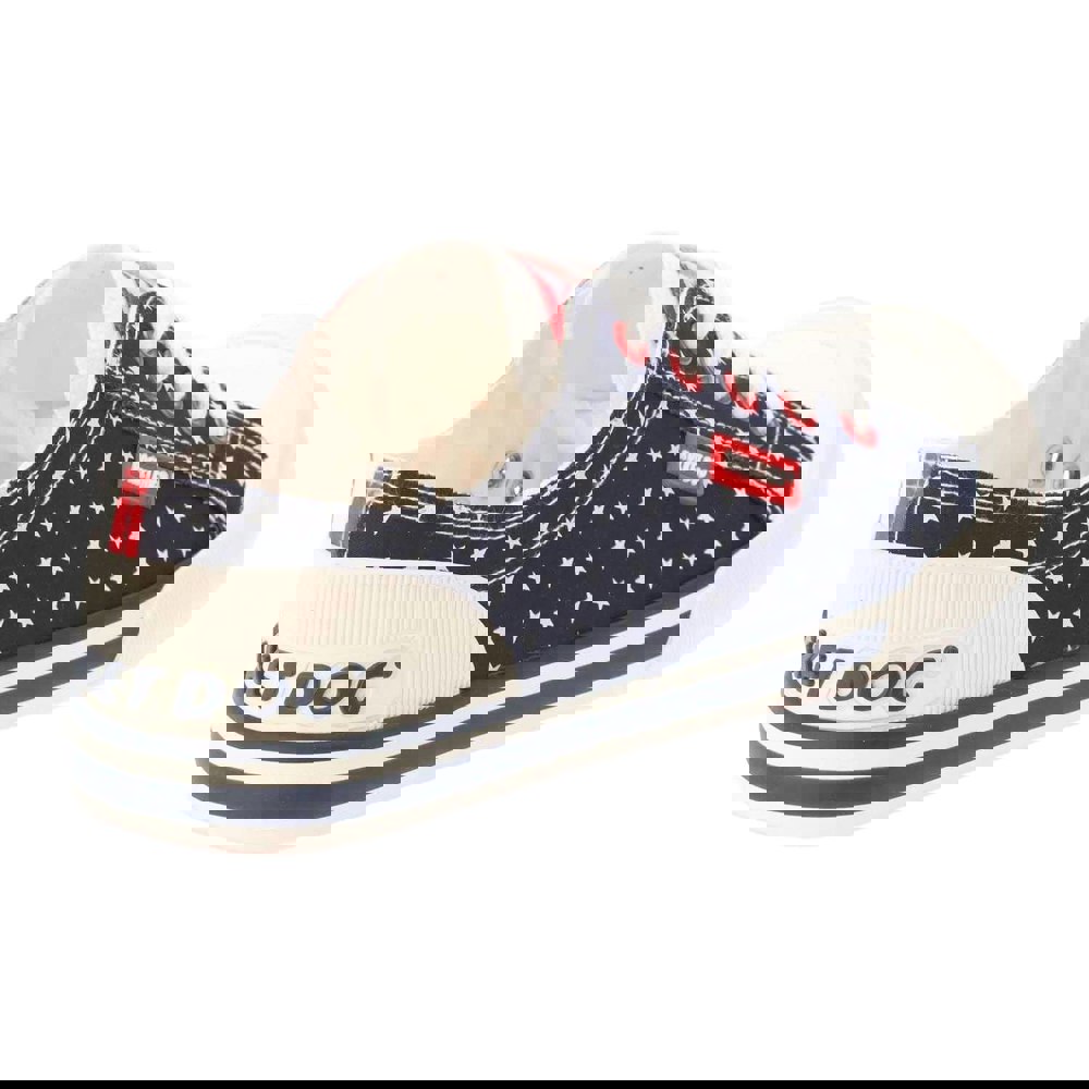 Rocket Dog Womens Jazzin Spangle Banner Trainers - Red/Navy