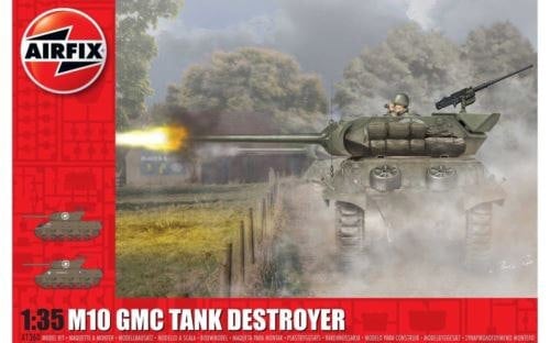 airfix 1360 m10 gmc (u.s. army) 1:35 scale model kit