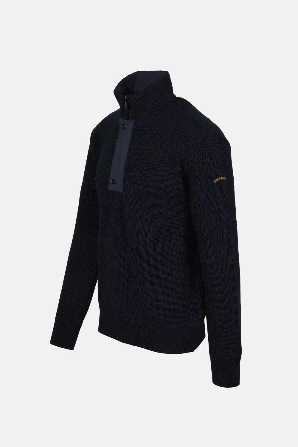Paul & Shark Wool Half-Zip Sweater with Typhoon® Details