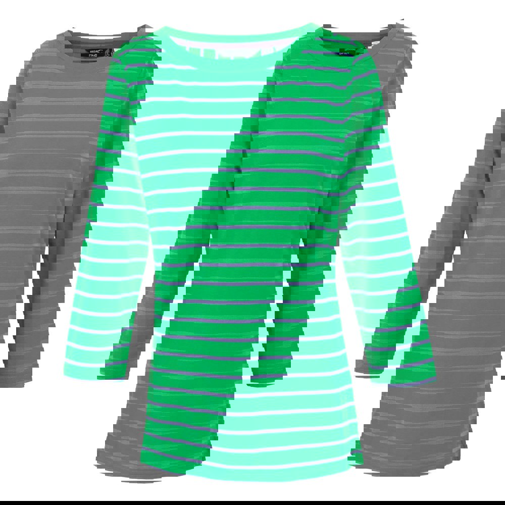 Regatta Women's Baylette II Striped T-Shirt - Green