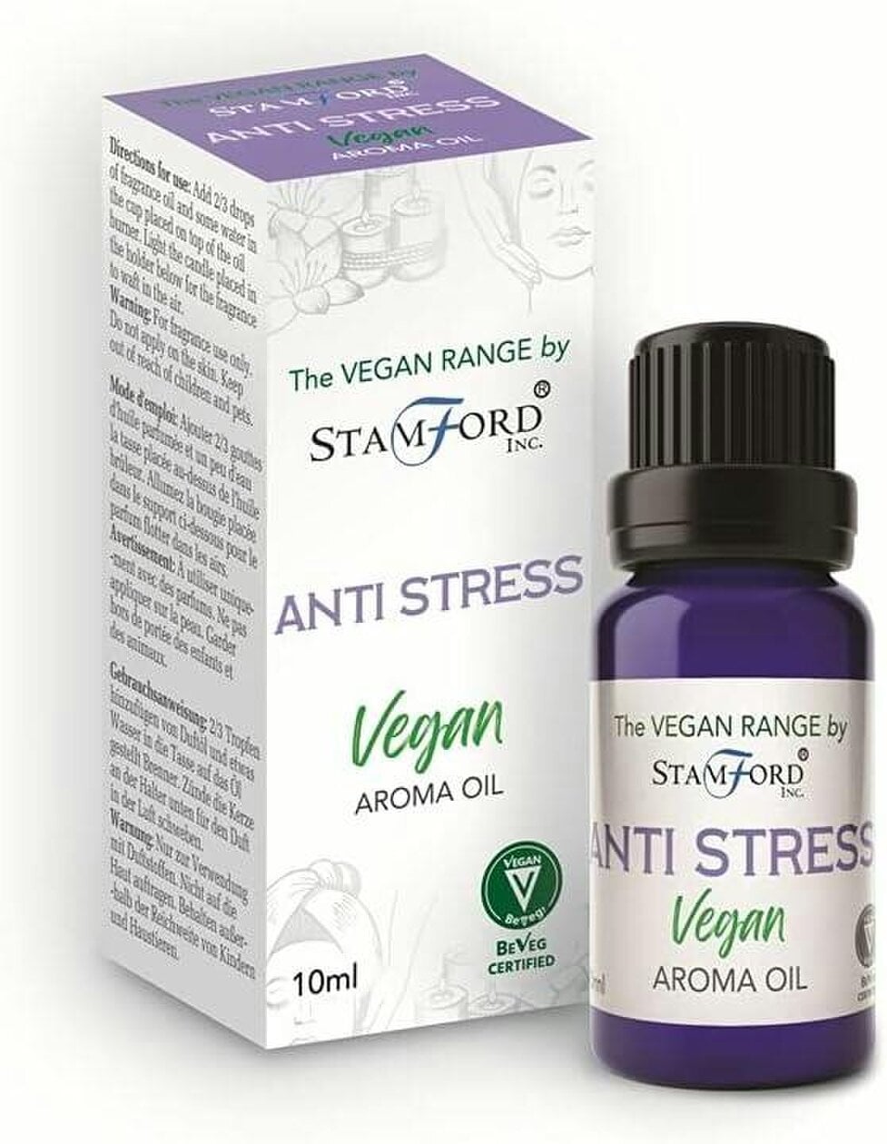 Stamford Vegan Anti-Stress Fragrance Oils, 6 x 10ml