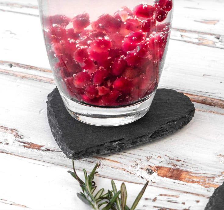 Heart Slate Drinks Coaster