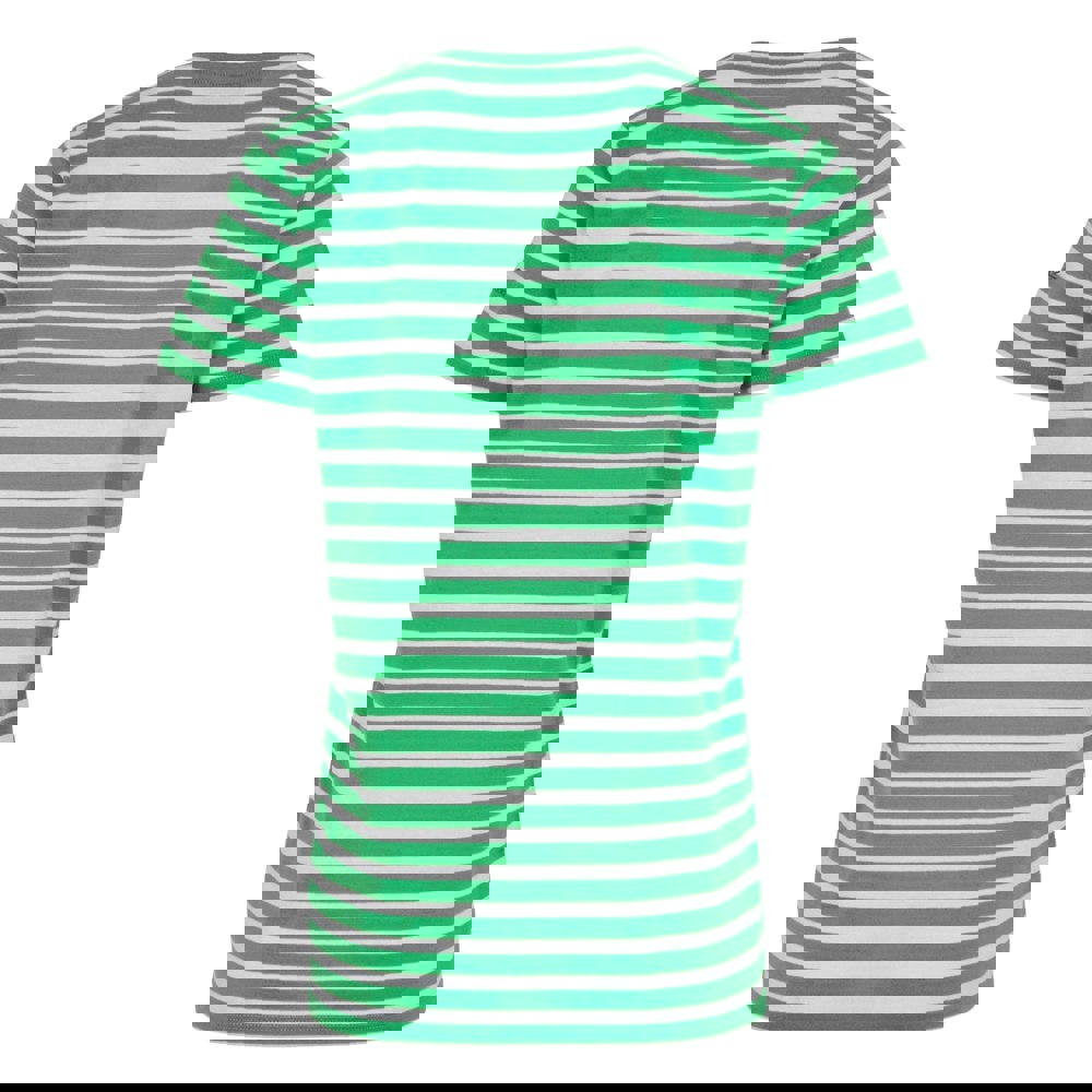 Regatta Womens/Ladies Bayletta Striped T-Shirt - Island Green/White