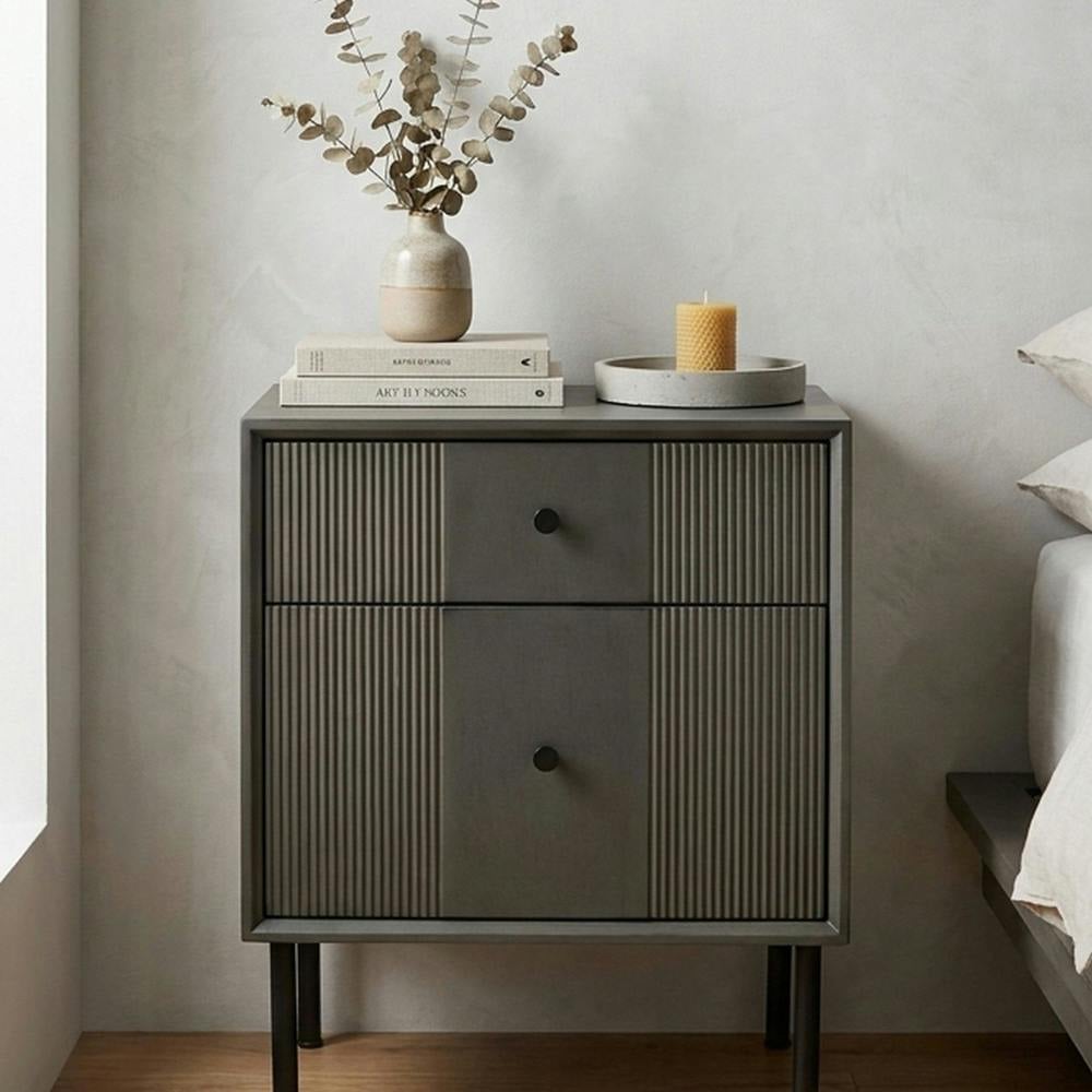 Garden Greatness Russell Ribbed Two-Drawer Storage Unit