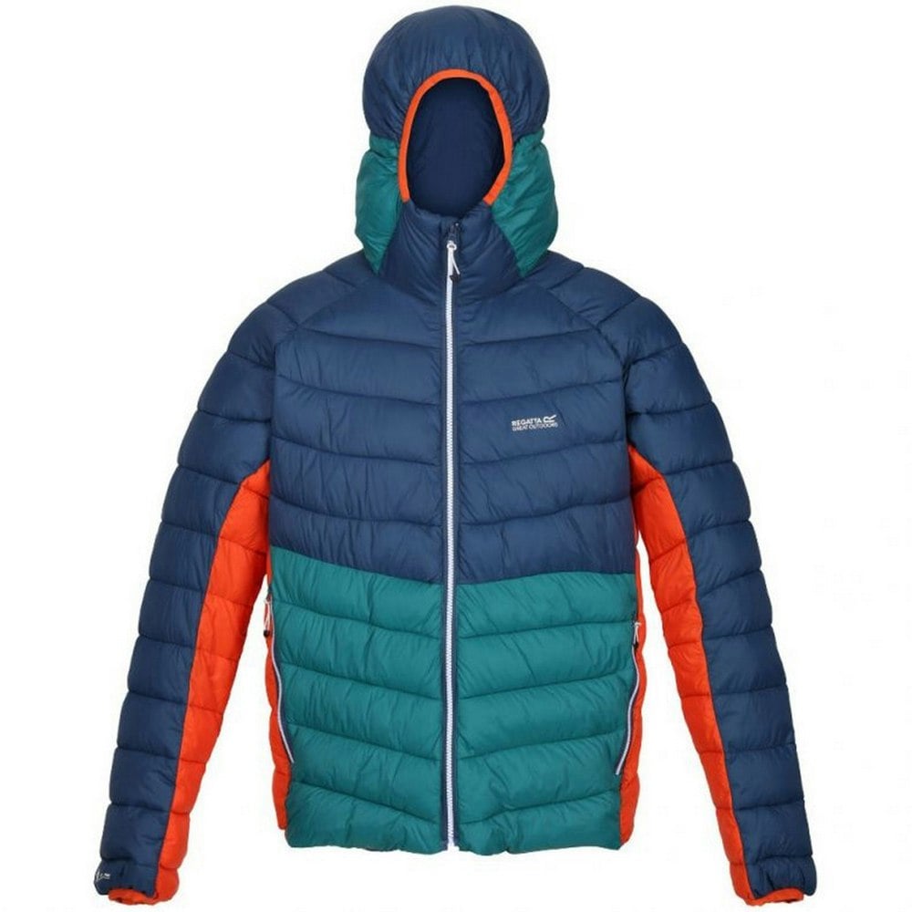 Regatta Mens Harrock Puffer Jacket - Admiral Blue/Pacific Green
