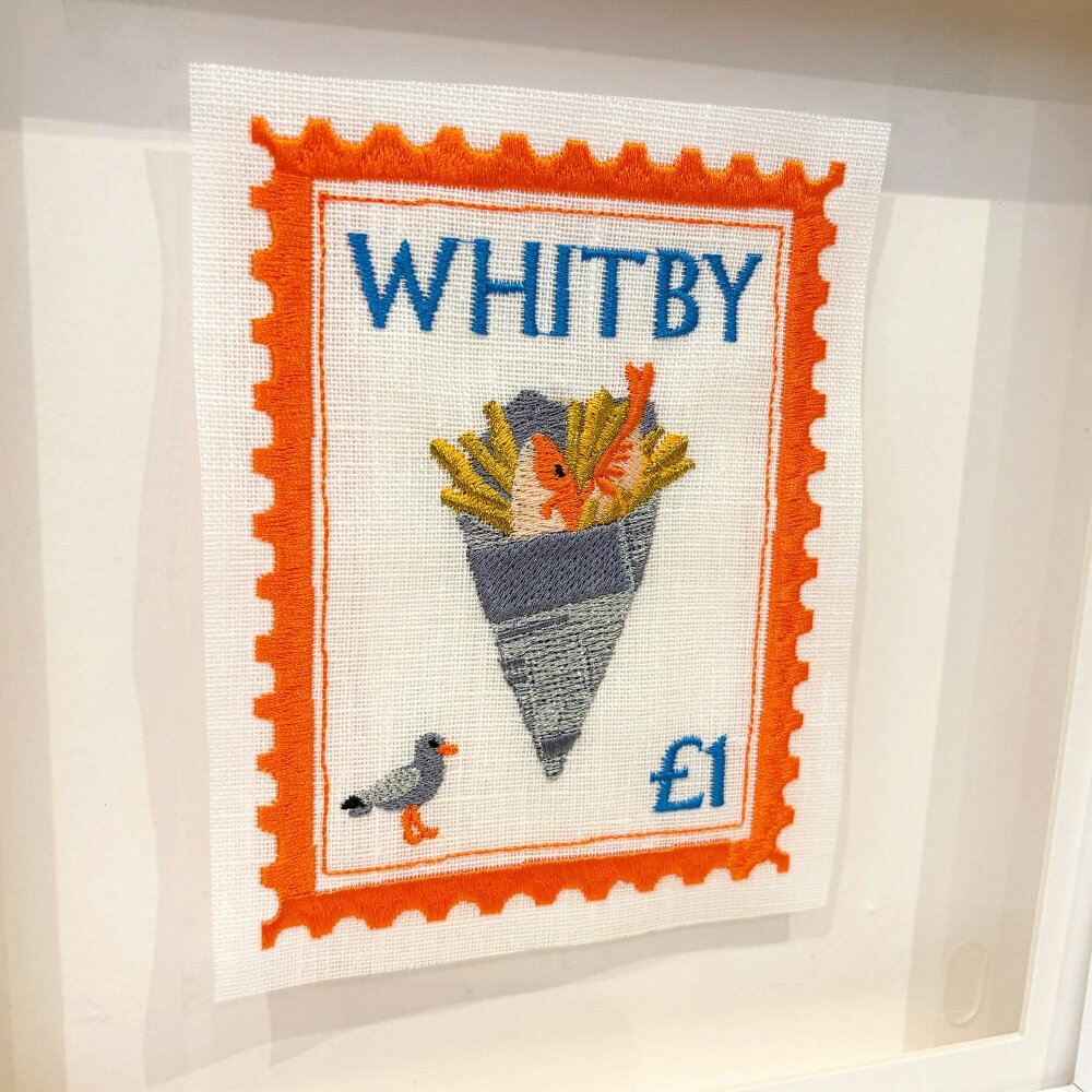 Lilly Loves Whitby Inspired Postage Stamp Artwork