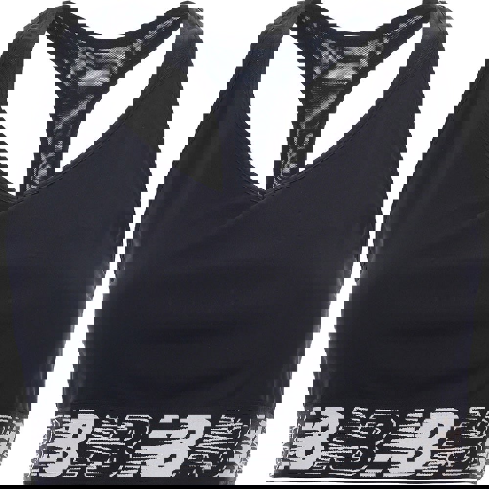 New Balance Womens Running Pace 3.0 Medium Support Sports Bra in Black