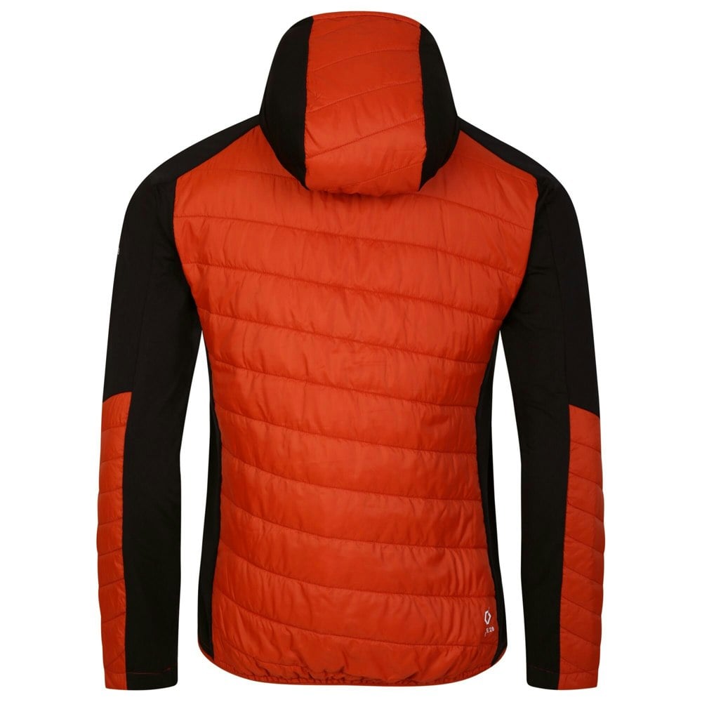 Dare 2B Men's Touring Contrast Panel Hybrid Jacket - Puffins Orange/Rooibos Tea