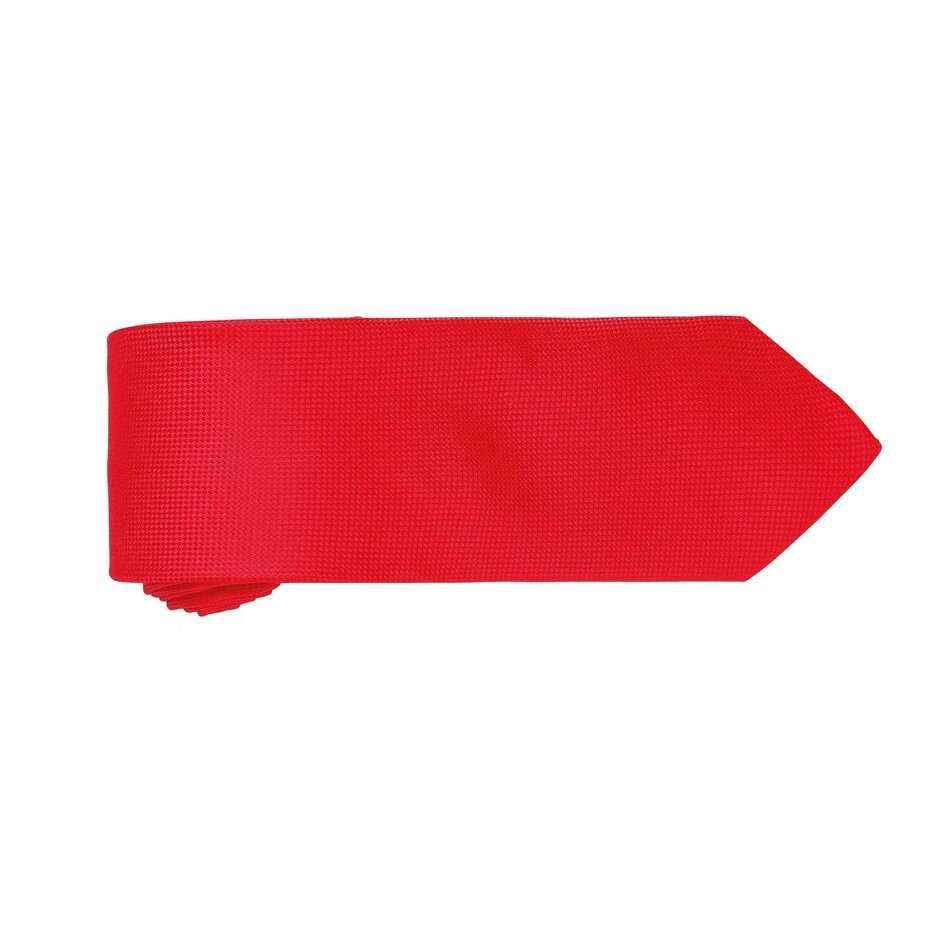 Premier Mens Micro Waffle Formal Work Tie (Pack of 2) - Red