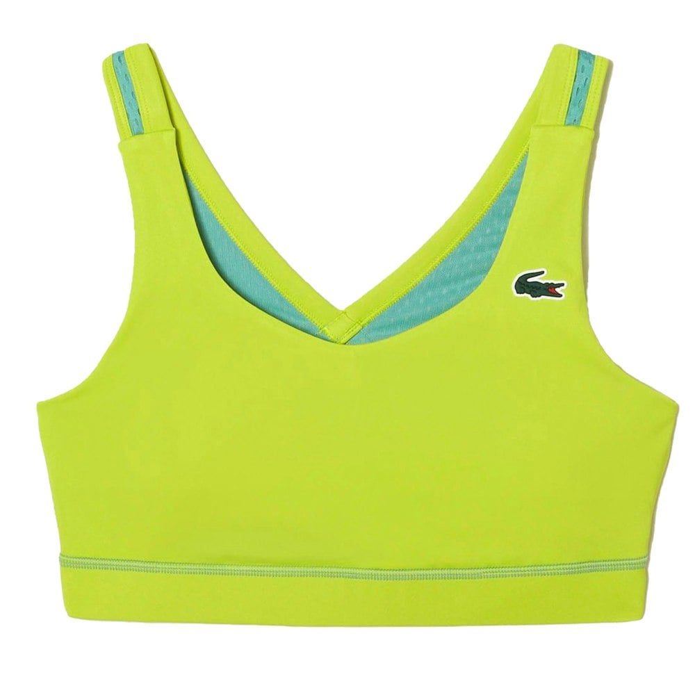 Lacoste Womens/Ladies Ultra Dry Sports Bra - Yellow