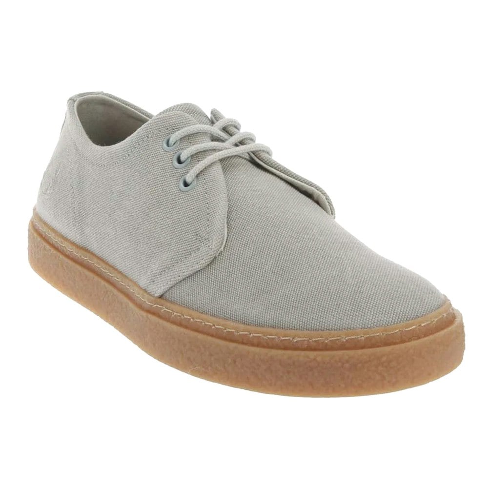 Fred Perry Mens Linden Canvas Trainers - Grey