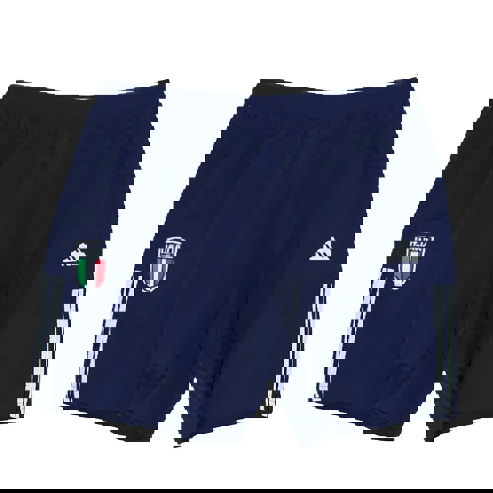 Adidas Mens Italy 2023/24 Pro Training Shorts - Blue