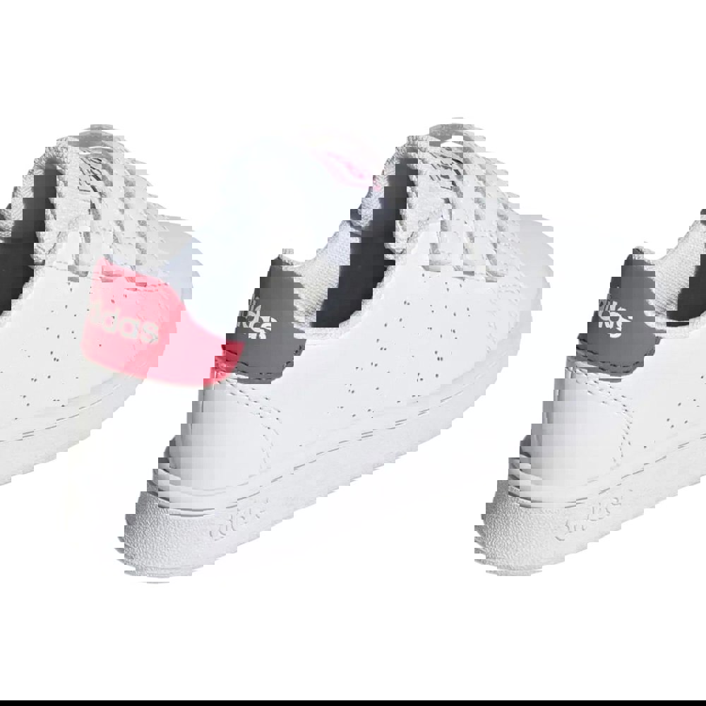 Adidas Childrens/Kids Court Trainers - White/Pink