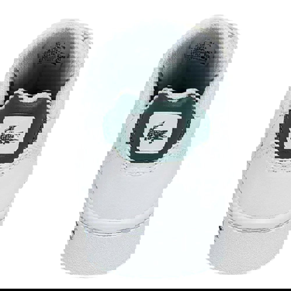 Lacoste Kids T-Clip Touch Fastening Trainers - White/Green