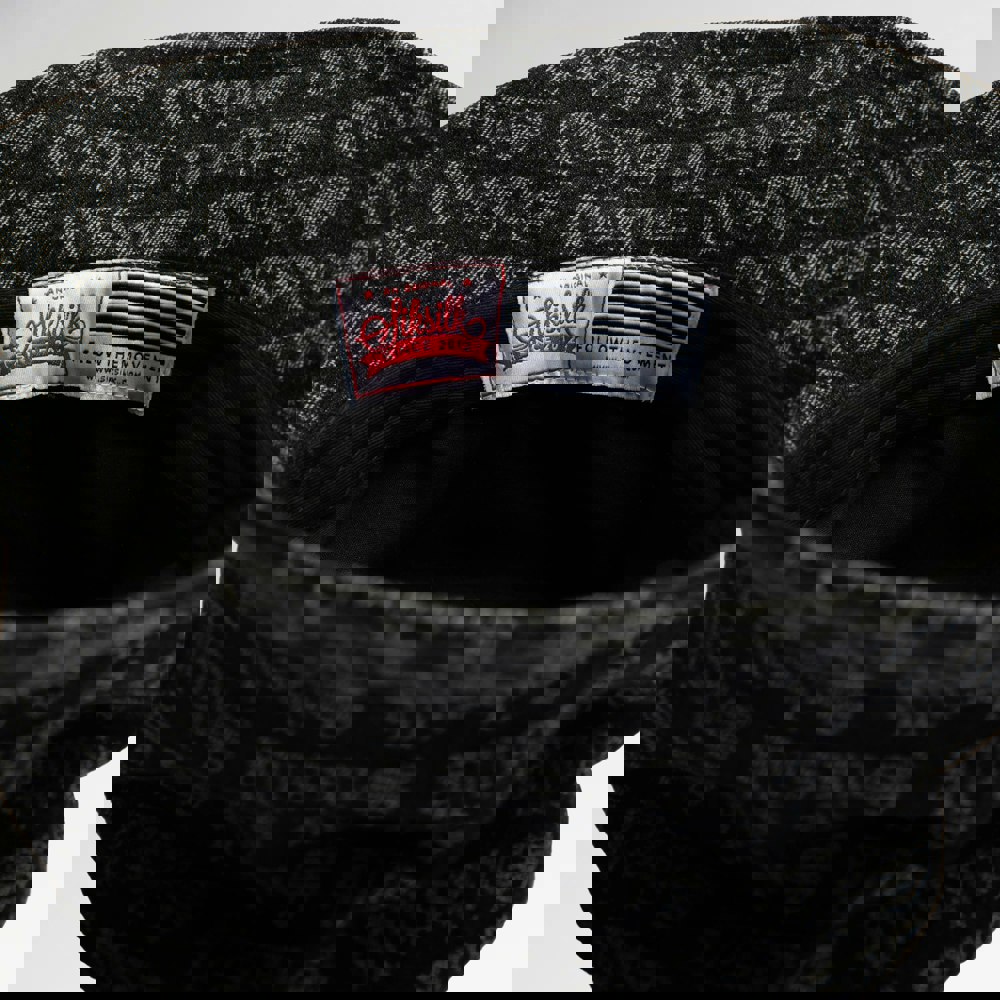 SikSilk Jacquard Denim Bucket Hat - Black