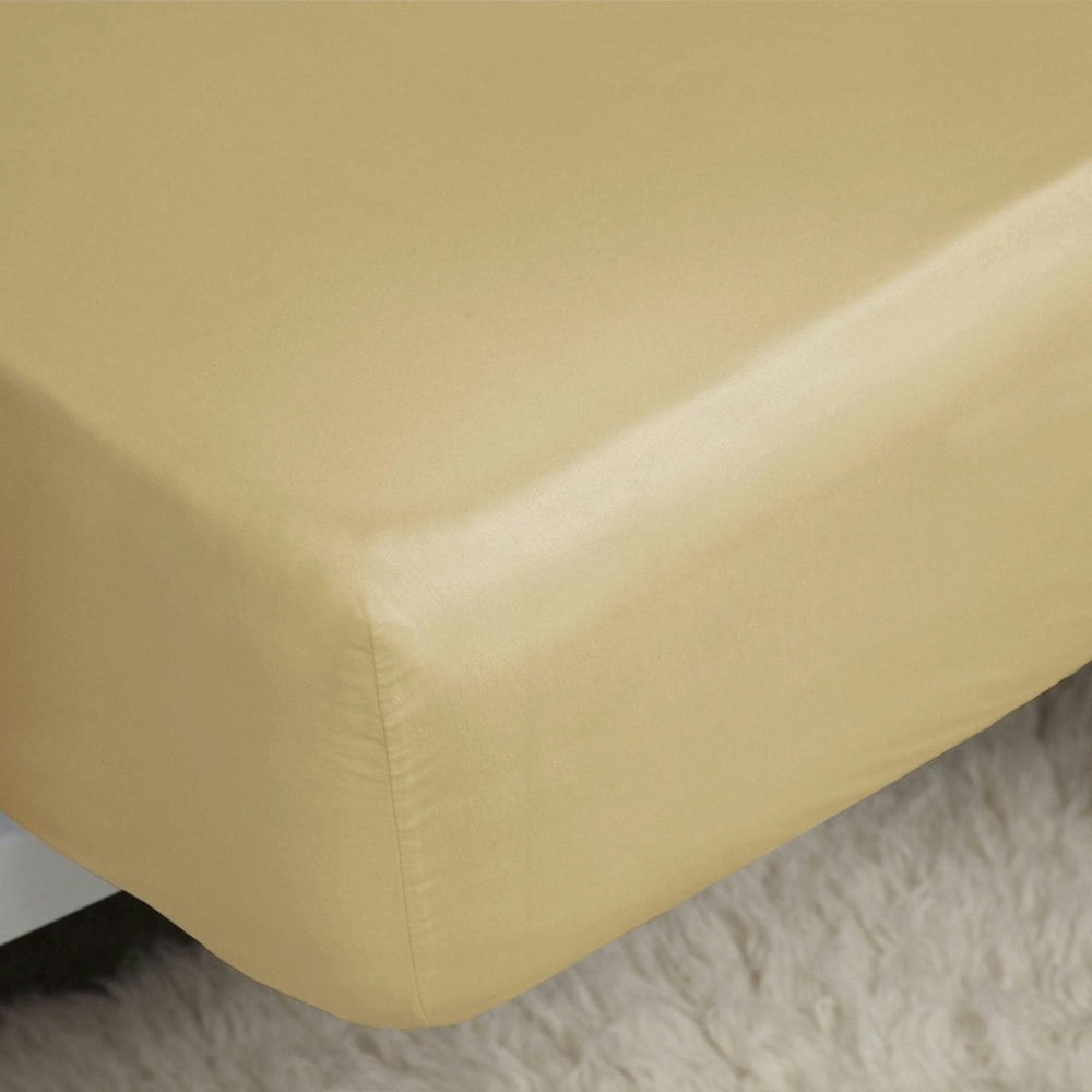 Belledorm Easycare Percale Fitted Sheet - Honeydew