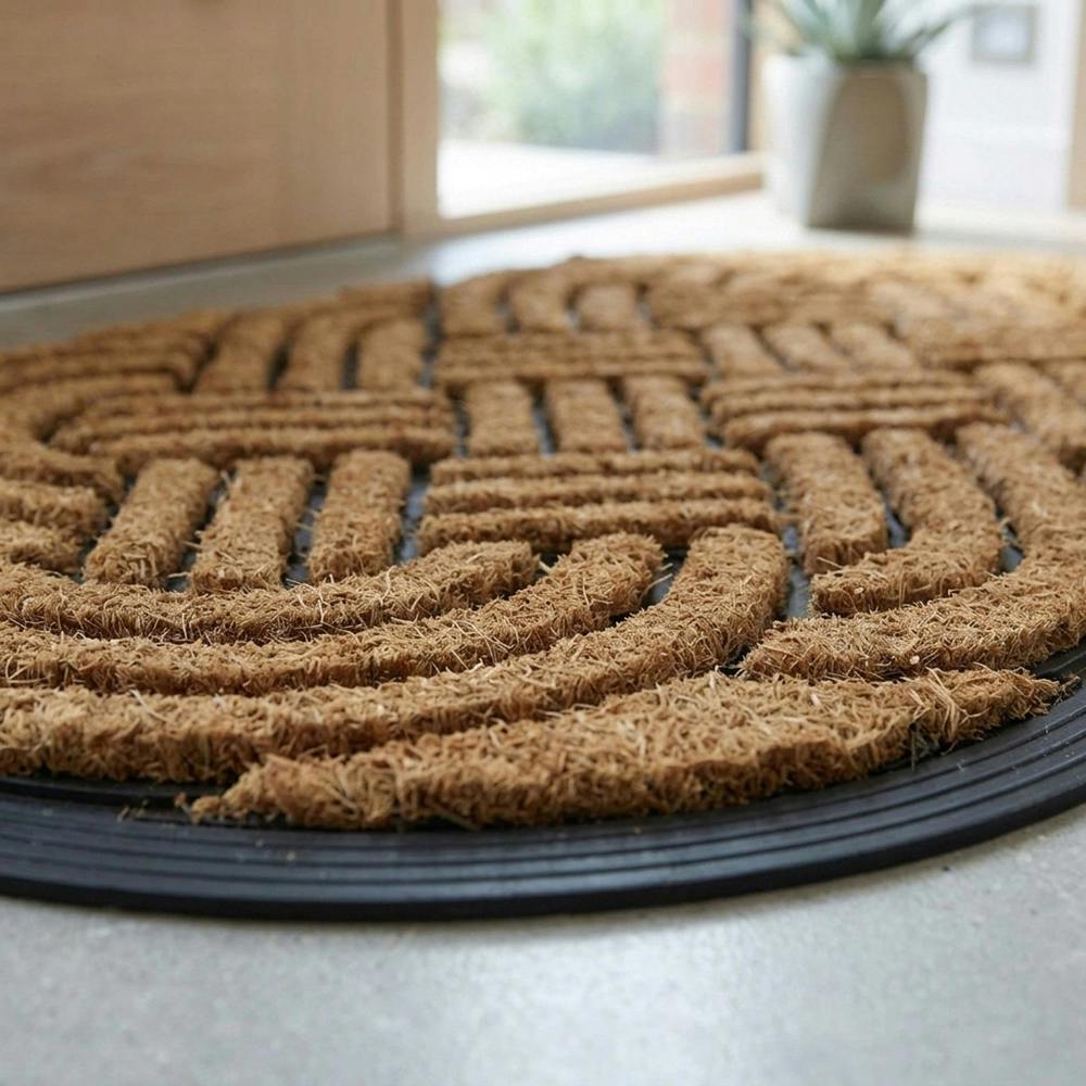 Garden Greatness Celtic Knot Coir Rubber Scraper Doormat