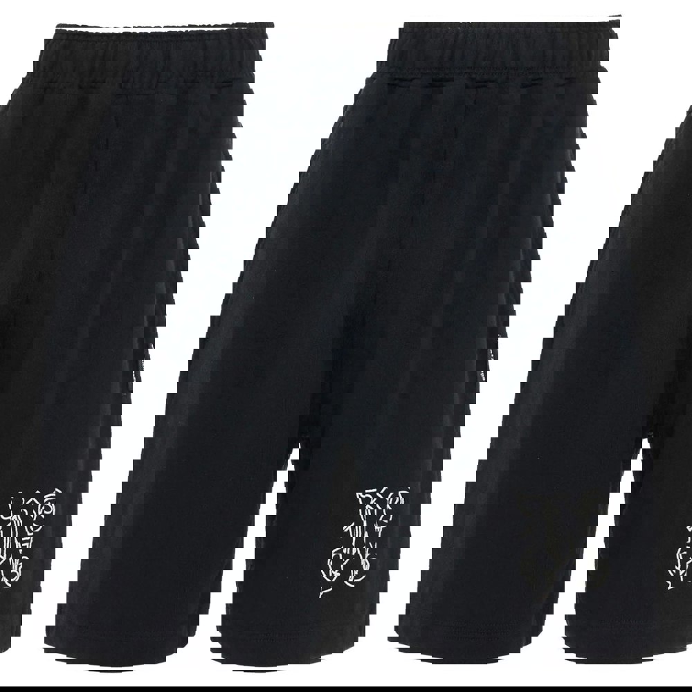 Palm Angels Monogram Statement Black Sweat Shorts S