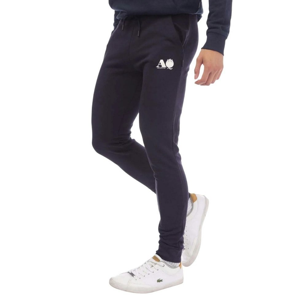 Aquascutum Mens Logo Jogging Bottoms - Navy