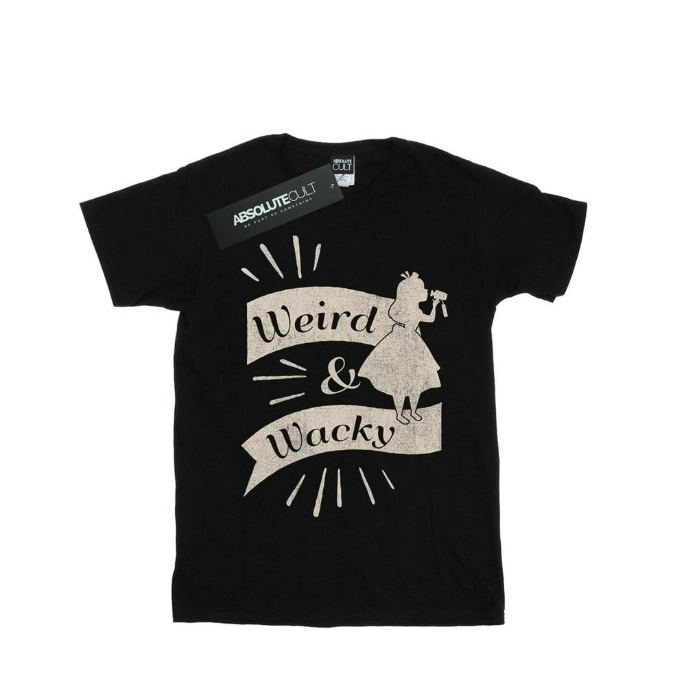 Disney Mens Alice In Wonderland Weird And Wacky T-Shirt - Black