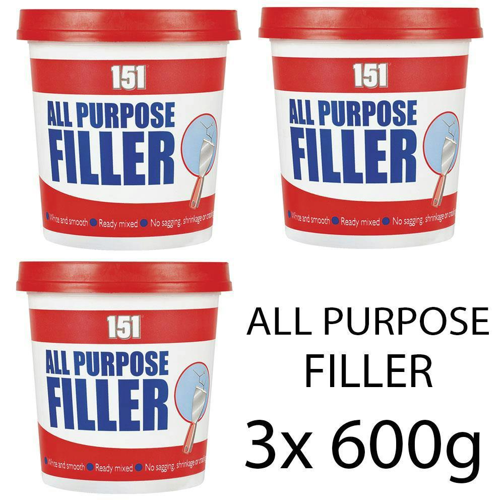 151 3X All Purpose Filler White Tub 600G