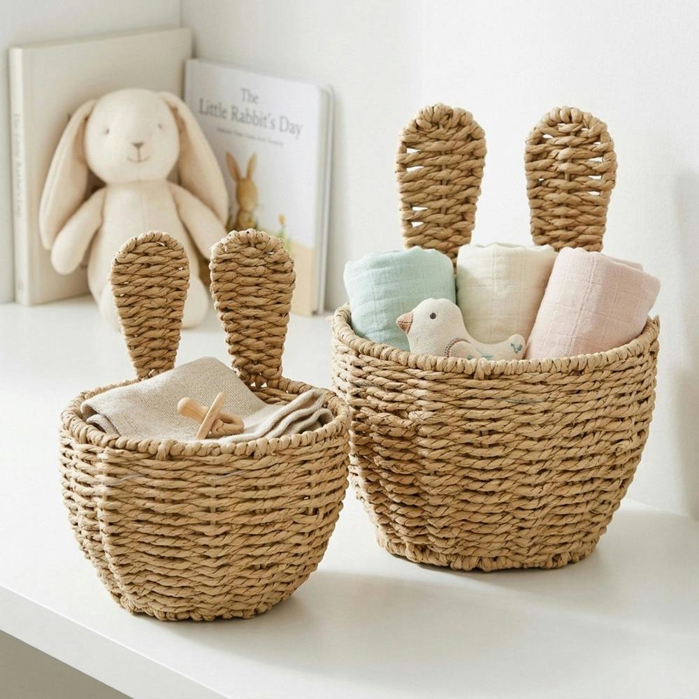 Garden Greatness Duo Decorative Rabbit Storage Baskets