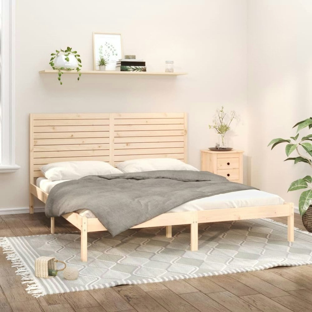 Berkfield Bed Frame Solid Wood 200x200 cm