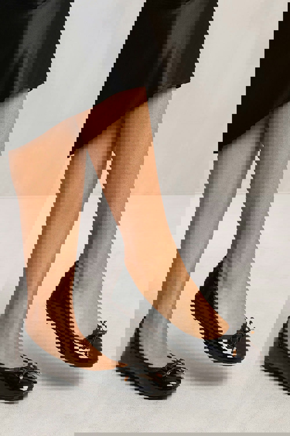 Where's That From Rida Slip on Flat Pumps in Black Patent