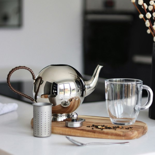 Spheres Tea Infuser Large Wicker Handle - Nick Munro