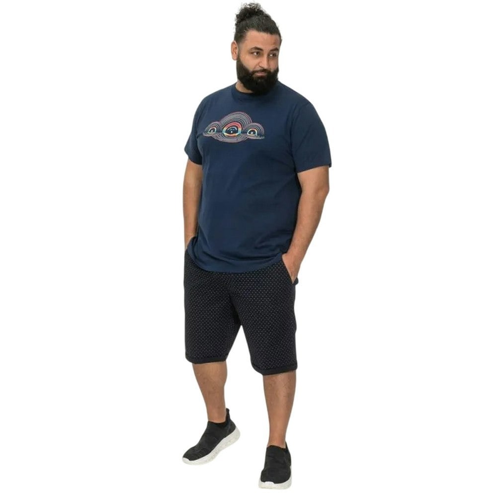 Duke Mens D555 Cheltenham Record Reflection Kingsize T-Shirt - French Navy
