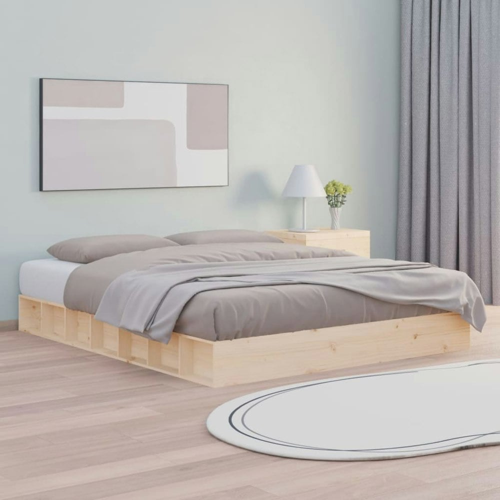Berkfield Bed Frame 140x200 cm Solid Wood