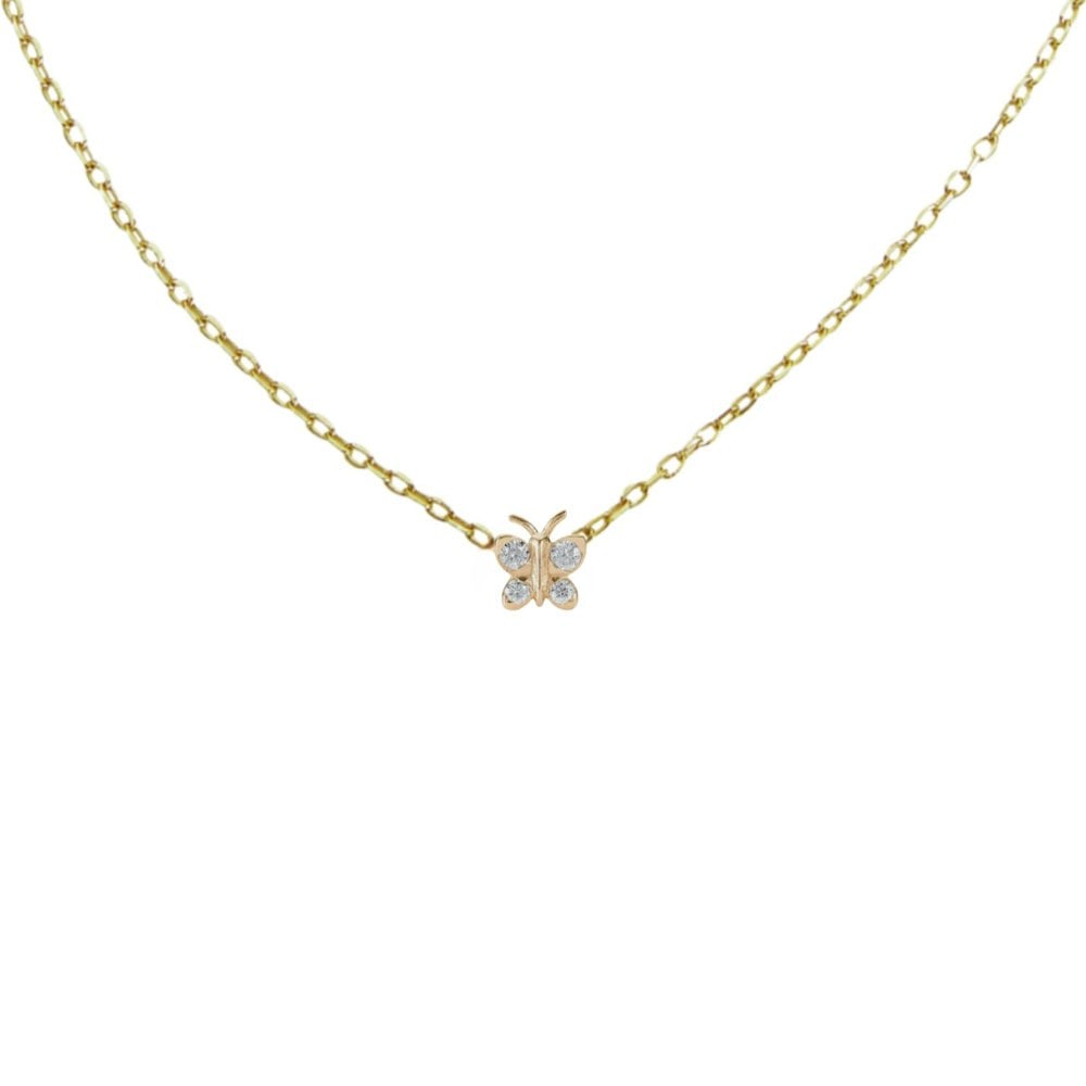 Enchanting Flutterfly™ Gold Vermeil Butterfly Necklace image 0