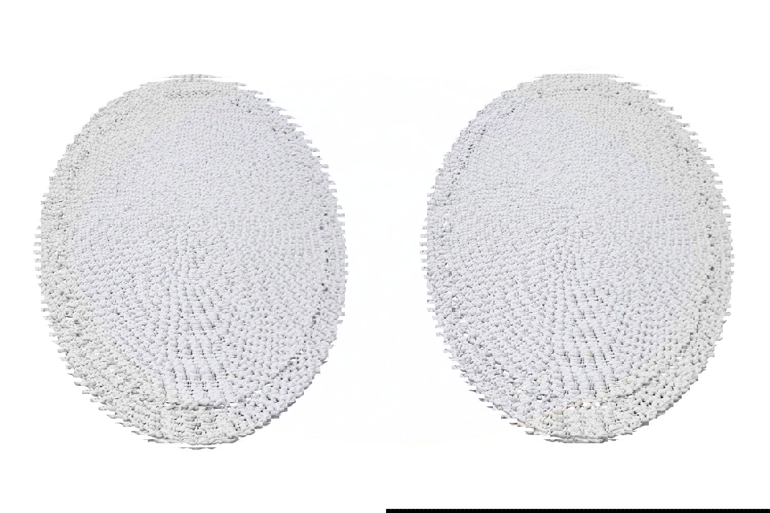 Crocheted rug NEBO | LIGHT GREY - Zuri House