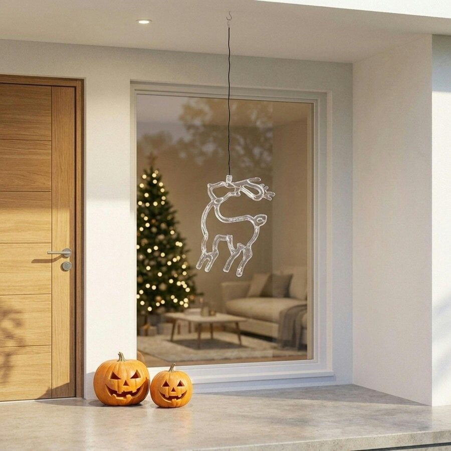 Garden Greatness Multi-Coloured LED Deer Window Light - V3