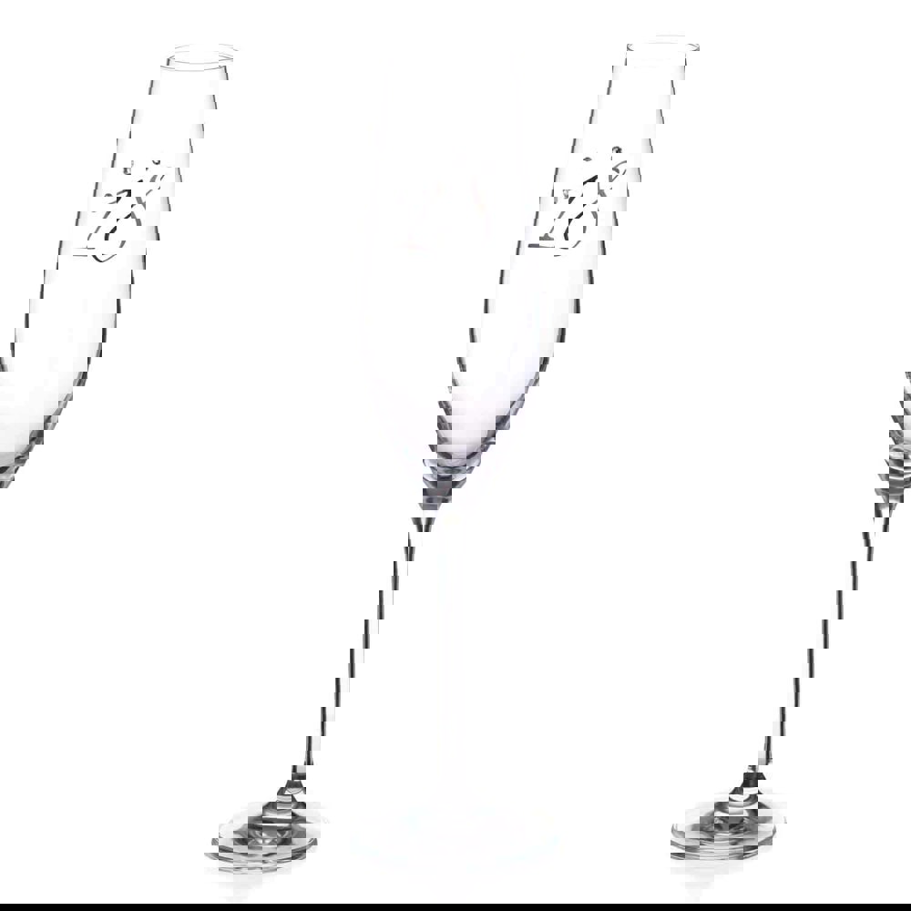 Diamante 18th Birthday Champagne Flute Adorned with Crystals by Swarovski®